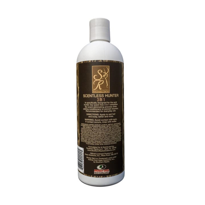 Scentless Hunter 3-in-1 Shampoo, Conditioner & Body Wash